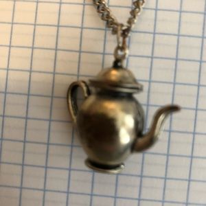 Teapot and cup necklace